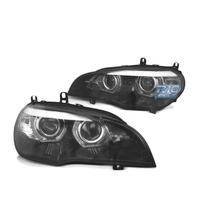 FARI XENON BMW X5 E70 07-10 ANGEL EYES 3D NERO