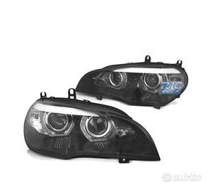 FARI XENON BMW X5 E70 07-10 ANGEL EYES 3D NERO