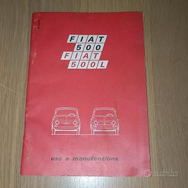 Fiat 500 F 500 L libretto uso e manutenzione 