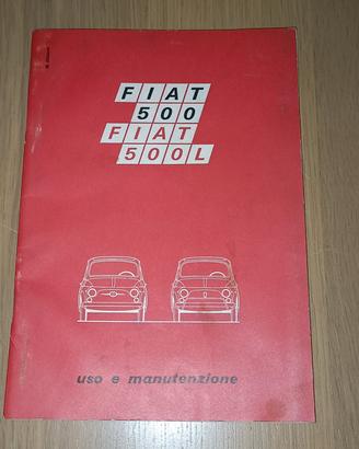 Fiat 500 F 500 L libretto uso e manutenzione 