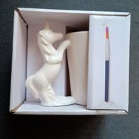 Tazza unicorno NUOVA con kit per dipingerla