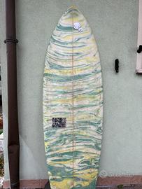 Fish twin surfboard surf