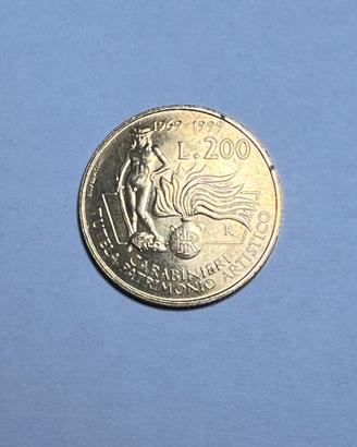 Moneta rara Carabinieri da 200 lire