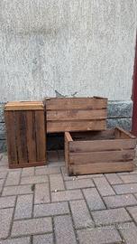 Cassette legno arredo vintage