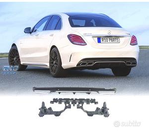 DIFFUSORE MERCEDES CLASSE C W205 AMG 15-21 LOOK C6