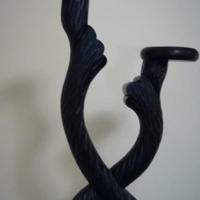 Portacandele/piantine bibraccio in ebano