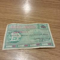 Mini assegno anno 1978