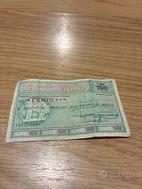 Mini assegno anno 1978