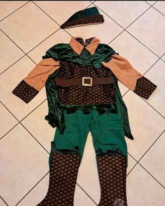 Vestito carnevale Robin Hood 8-10 anni