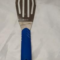 Paletta per fritti manico blu acciaio amc