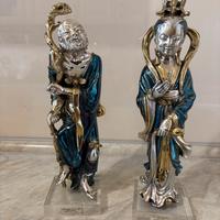 Coppia sculture Etruria - Saverio Sorbelli