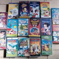 16 videocassette di cartoni animati