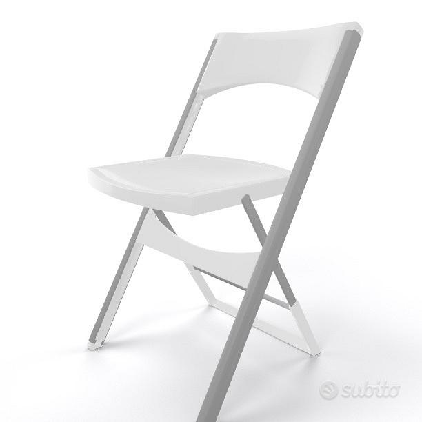 sedie pieghevoli gaber compact bianco + carrello - Arredamento e Casalinghi  In vendita a Napoli