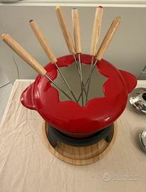 Fondue set - cast iron