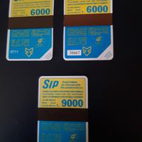 n 3 schede telefoniche nuove