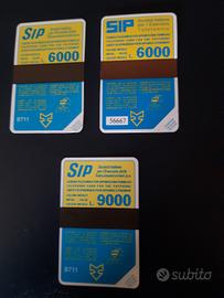 n 3 schede telefoniche nuove