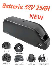 batteria ebike e-bike 52v 25ah nuova 