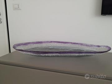 Centro tavola in vetro artigianale