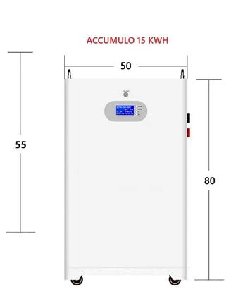 Inverter fotovoltaico 8Kw e accumulo 15 kwh