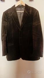 giacca in velluto marrone scuro