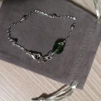 bracciale nuovo con pietra verde