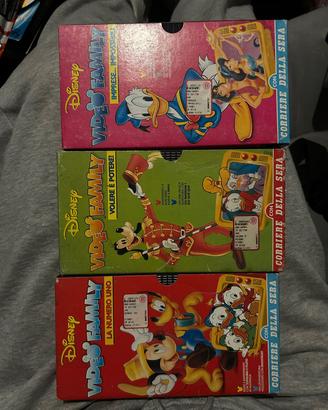 lotto videocassette vintage Disney 