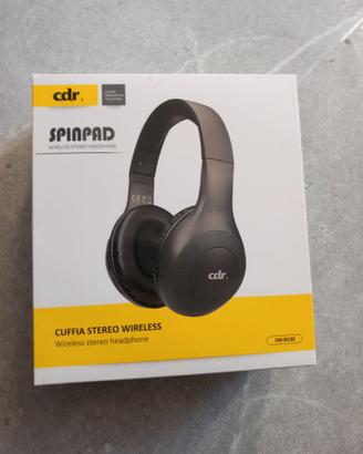 Cuffia stereo bluetooth SpinPad black