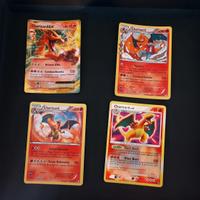 Lotto carte pokemon charizard brillanti