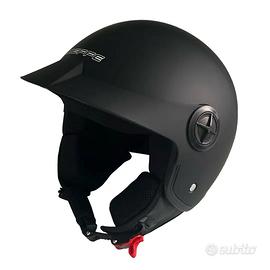 CASCO DIEFFE DEMIJET 3 BOTTONI NERO OPACO