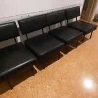 poltrone nere in pelle