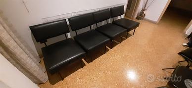 poltrone nere in pelle