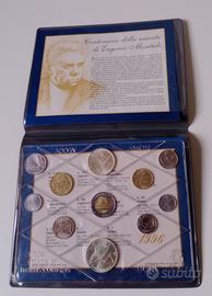Serie monete 1996 centenario nascita E. Montale