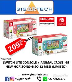 SWITCH LITE CONSOLE + ANIMAL C.N.H. + 12 MESI ONLI