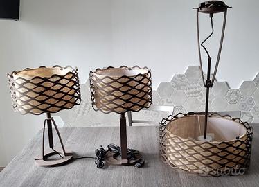LAMPADARIO+2 LAMPADE COMODINO LA CREU ALSACIA BROW