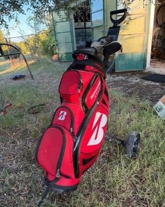 CARRELLO DA GOLF COMPLETO DI MAZZE