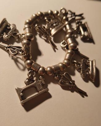 Bracciale vintage 925+ Charm tema sartoria