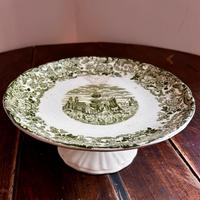 Alzatina stile inglese vintage verde