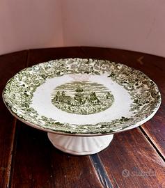 Alzatina stile inglese vintage verde