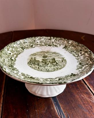 Alzatina stile inglese vintage verde