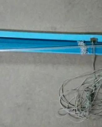 Tenda Veneziana da 25 guidata colore azzurro 