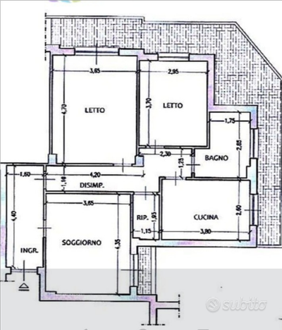 Ciampino centro storico appartamento 6 vani