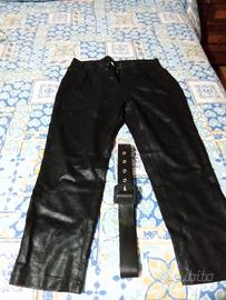 pantaloni effetto pelle nuovo 