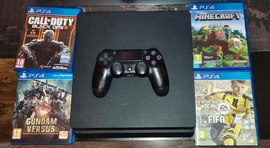 PlayStation 4 500gb + 1JS + 4 Giochi