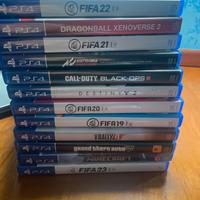 Console con controller e giochi per ps4 usati