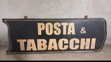  insegna vintage Posta e Tabacchi