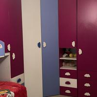 cameretta con cabina armadio e 3 letti