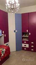 cameretta con cabina armadio e 3 letti