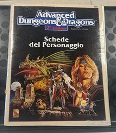 Schede del personaggio Dungeons and Dragons