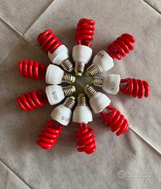 9 Lampadine rosse