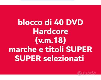 blocco 40 DVD v.m.18 (titoli premium)